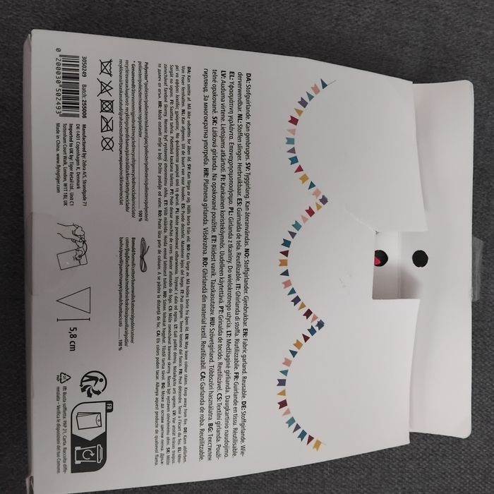 Girlanda z filcu 4 metry, wysokość 5,8 cm