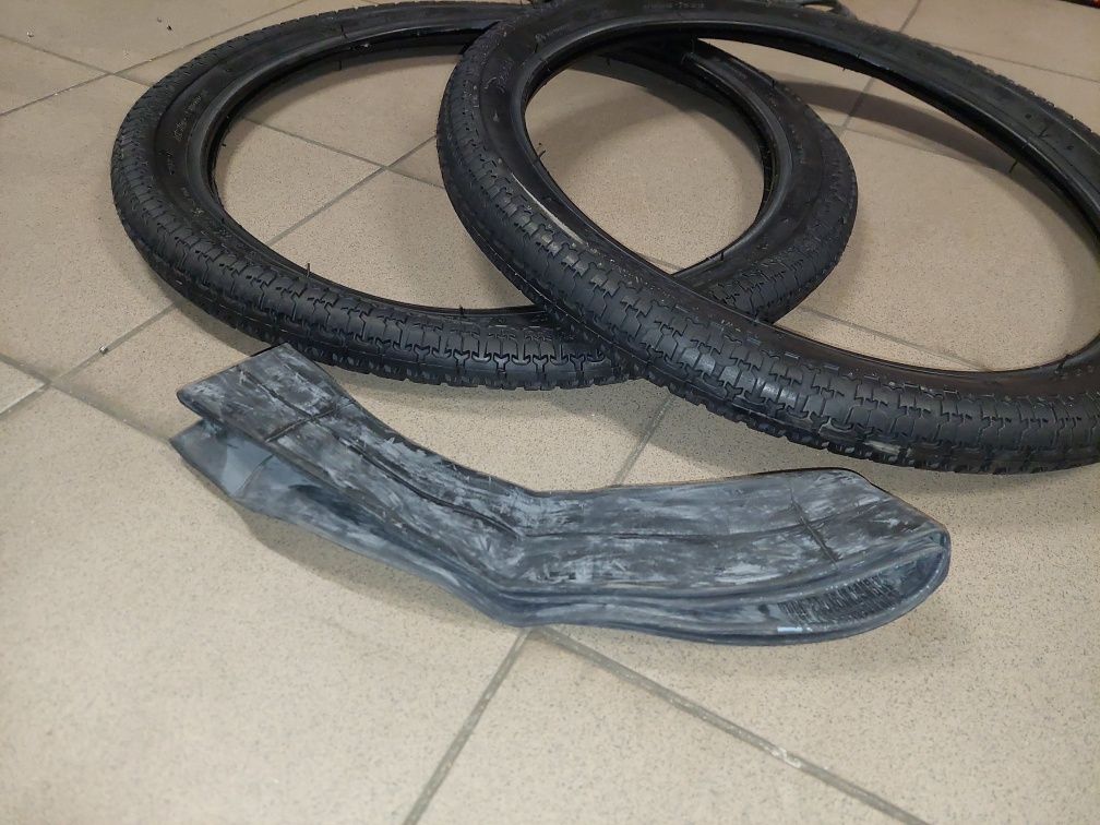 Zestaw kpl opony+detki 2,25-17" romet ogar 200/205