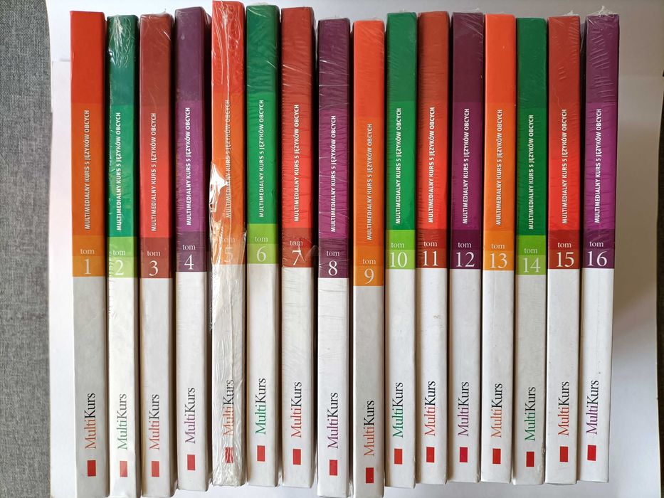 MultiKurs językowy 5 języków obcych na 16 płytach (folia!)
