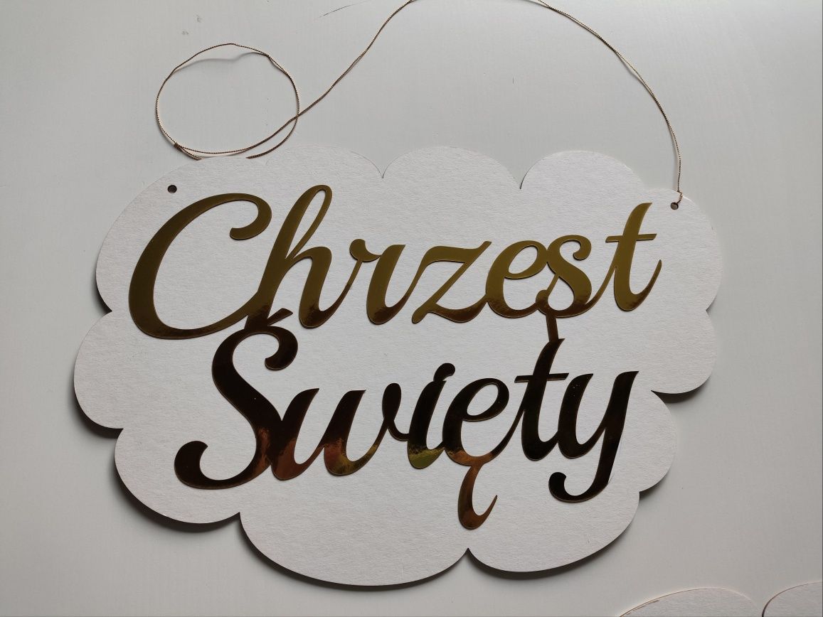 Napis baner chrzest Święty Julka