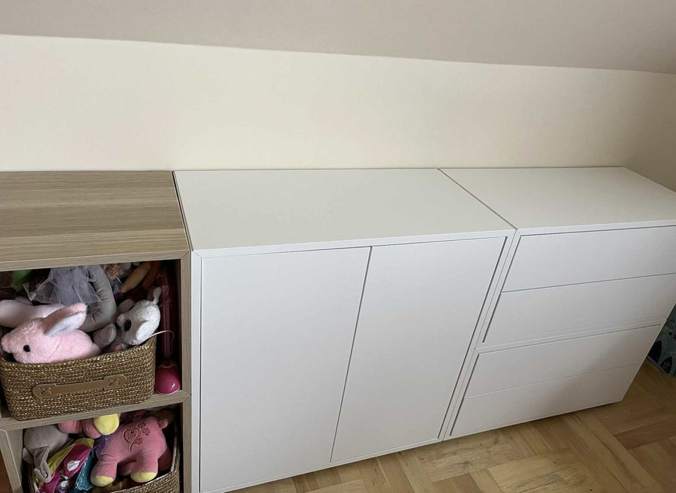 Meble biale ikea dab eket komoda polki szuflady regal