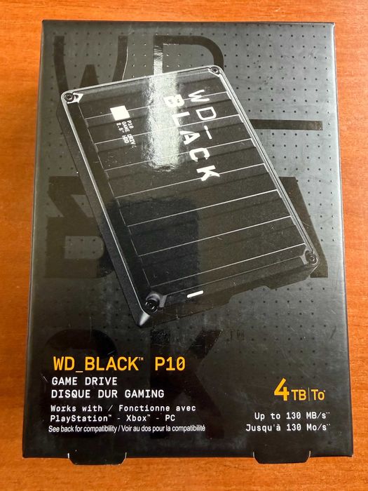 WD Black P10 4TB HDD para Jogos USB 3.2 HDD