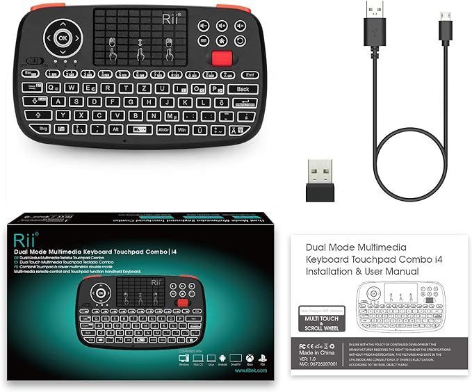 rii klawiatura bluetooth z touchpadem