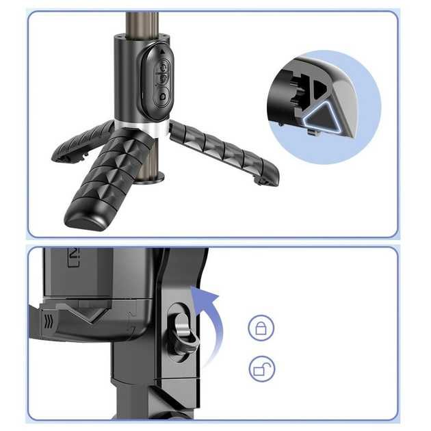 Gimbal Q18 монопод багатофункціональний зі стабілізатором 360 градусів