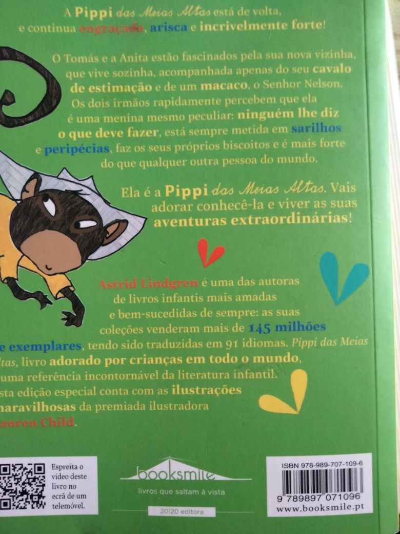 Livro Pipi das meias altas