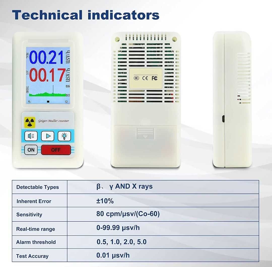Дозиметр β γ x-ray BR-6 black Лічильник Гейгера