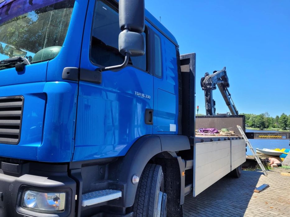 Man TGM 18.330 przebieg 210 tys  Hds Hiab xs 166 e4 Hi Pro pilot radio