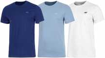 4f Zestaw 3szt. 3-pak Męska Koszulka T-shirt 100% Bawełna / rozm M