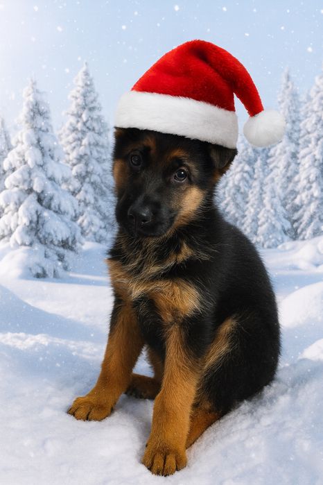 Owczarek Niemiecki Krótkowłosy - ZKwP/FCI - Suczka CZARNA PODPALANA