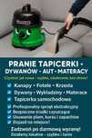 Pranie dywanów, kanap, narożników, foteli