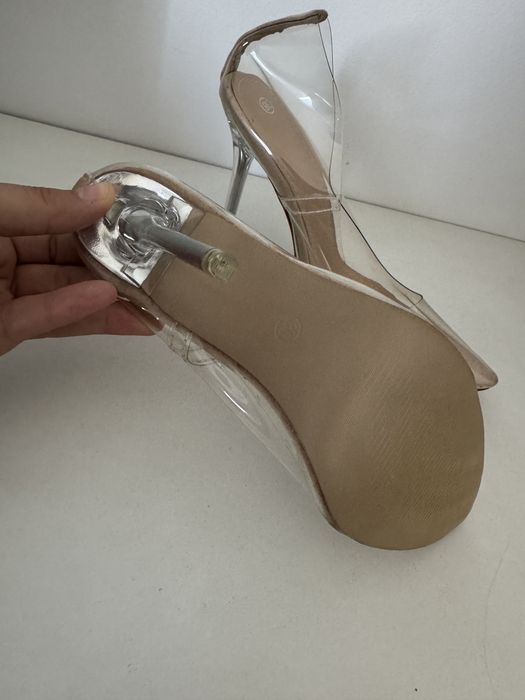 Spzilki transparentne 38