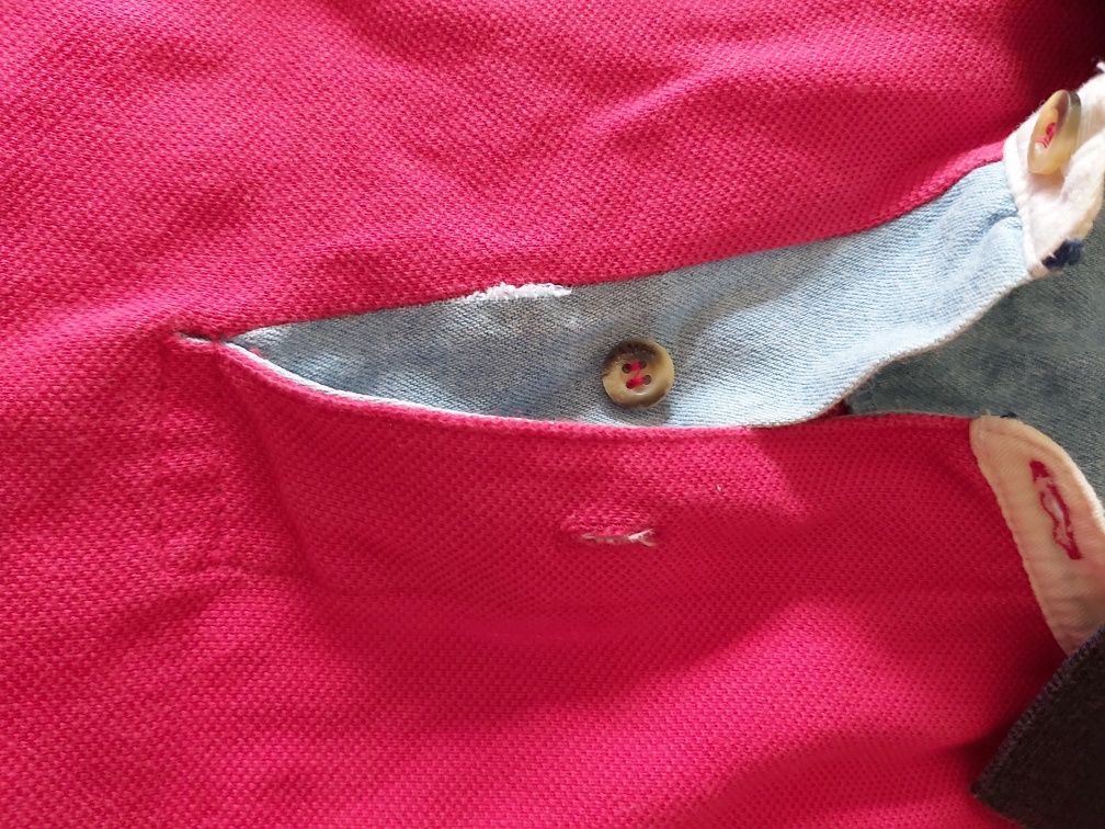 Polo manga comprida vermelho quebramar