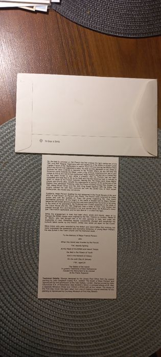 Koperta FDC Jersey Bitwa o Jersey