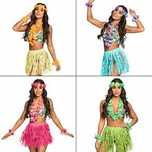 Strój karnawałowy Hawajka Aloha fioletowy nr936