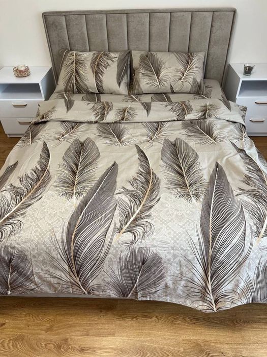 Тепла новорічна постільна білизна байка (фланель)