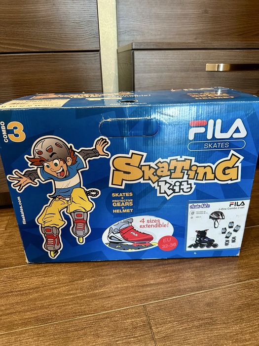 Дитячі ролики FILA J-ONE COMBO 3 SET, розмір 32-36, арт. 010615150