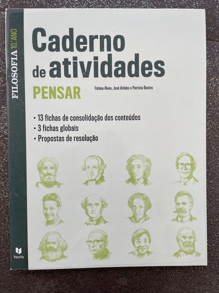 Pensar 10 ano Filosofia  Texto editora LEYA livro e cadernos de ativid