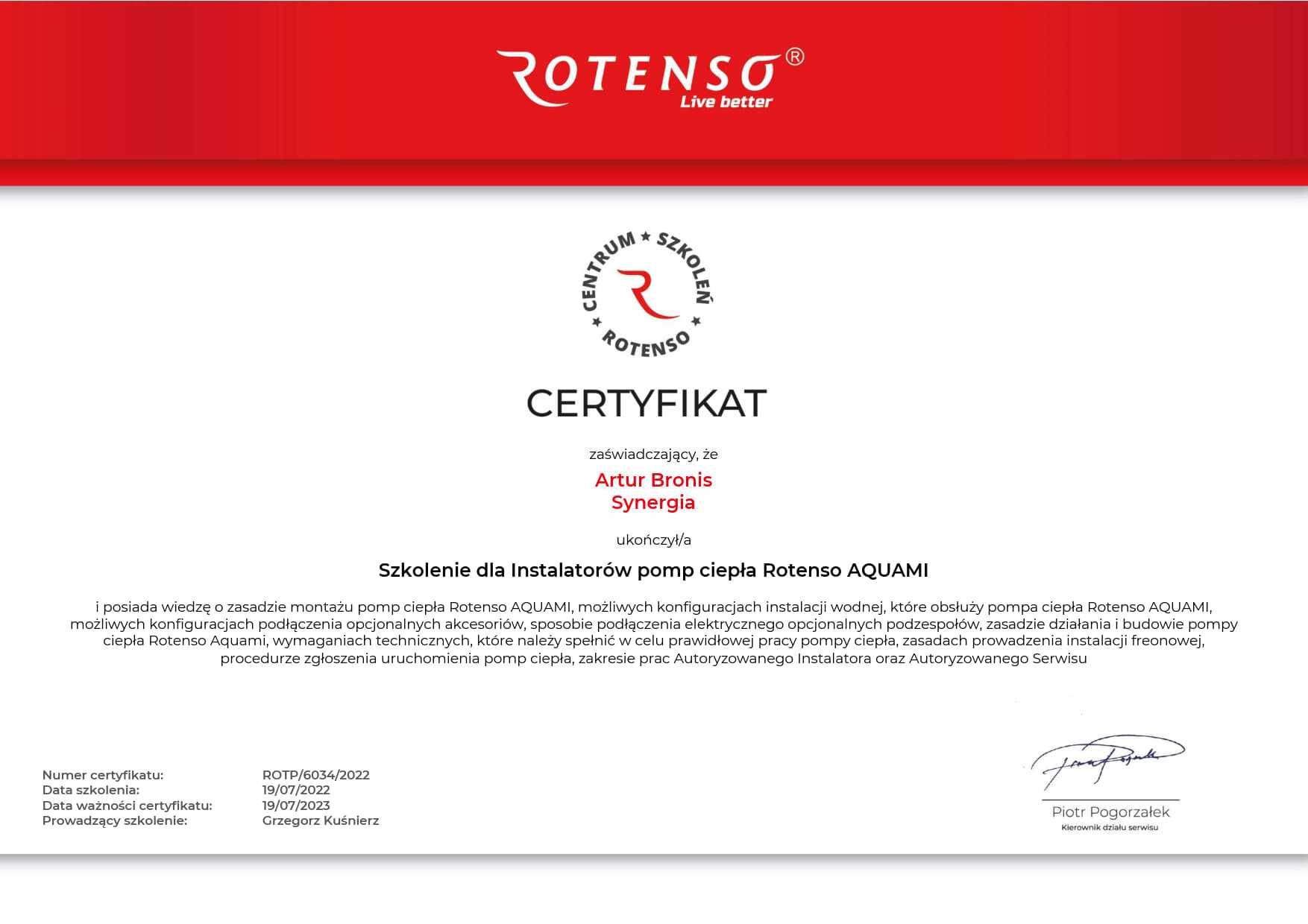 Pompa ciepła ROTENSO Heatmi Split 8 -10kW. Promocja.