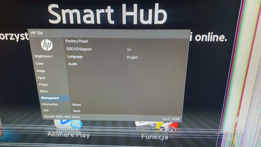 Monitor HP 22x 6ML40AA/AS 22cale Hdmi FullHD TN 144Hz 1ms Gamingowy