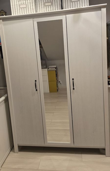 Szafa ikea brusali biała