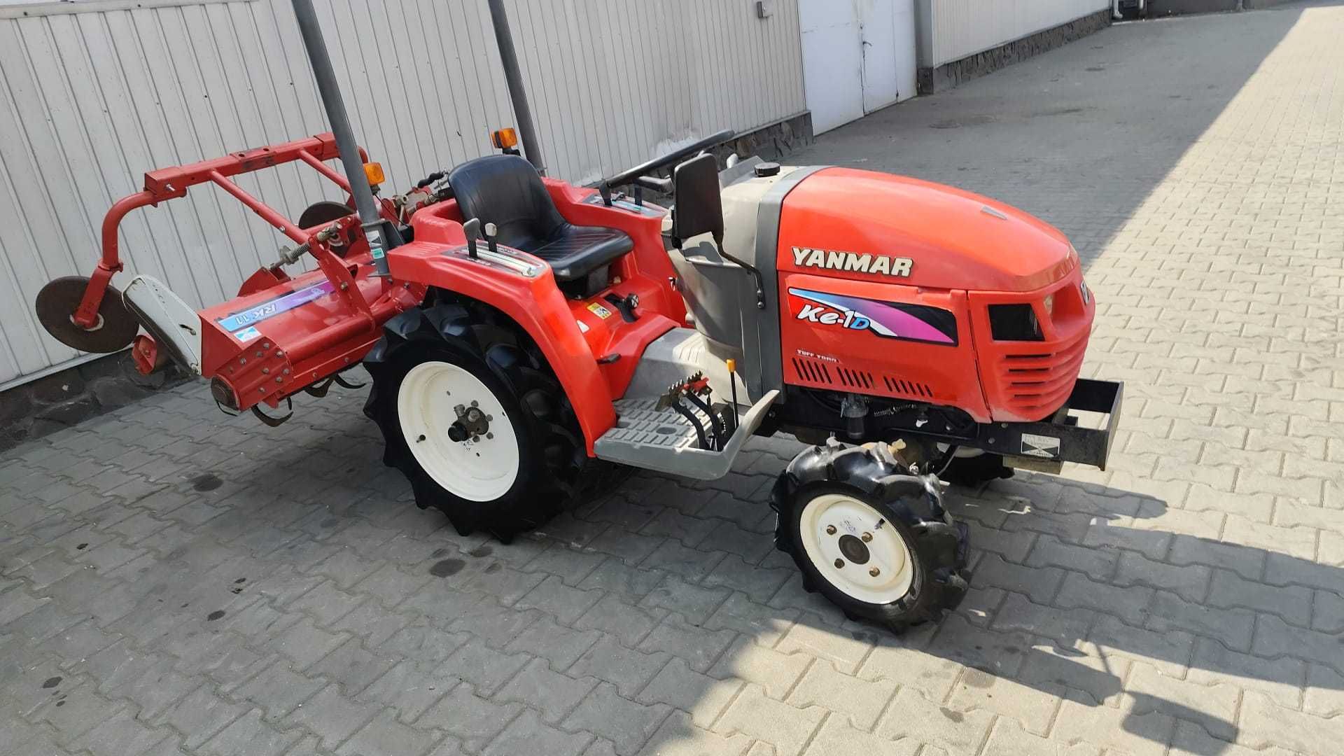 Japoński traktorek Yanmar KE 1 z glebogryzarką 4x4 12 km