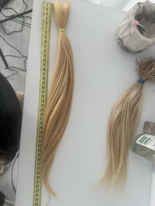 Волосся для нарощування блонд(словянка,натуральні)