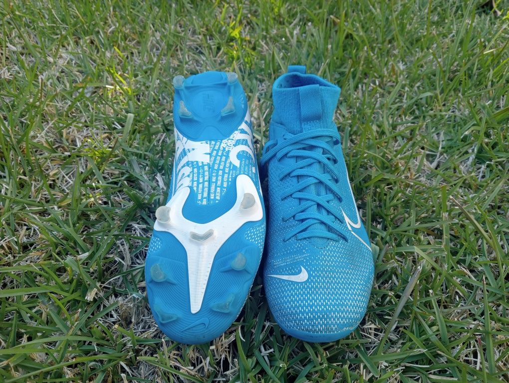 Chuteiras Criança - Nike Mercurial Superfly 7 Club FG / MG M azul