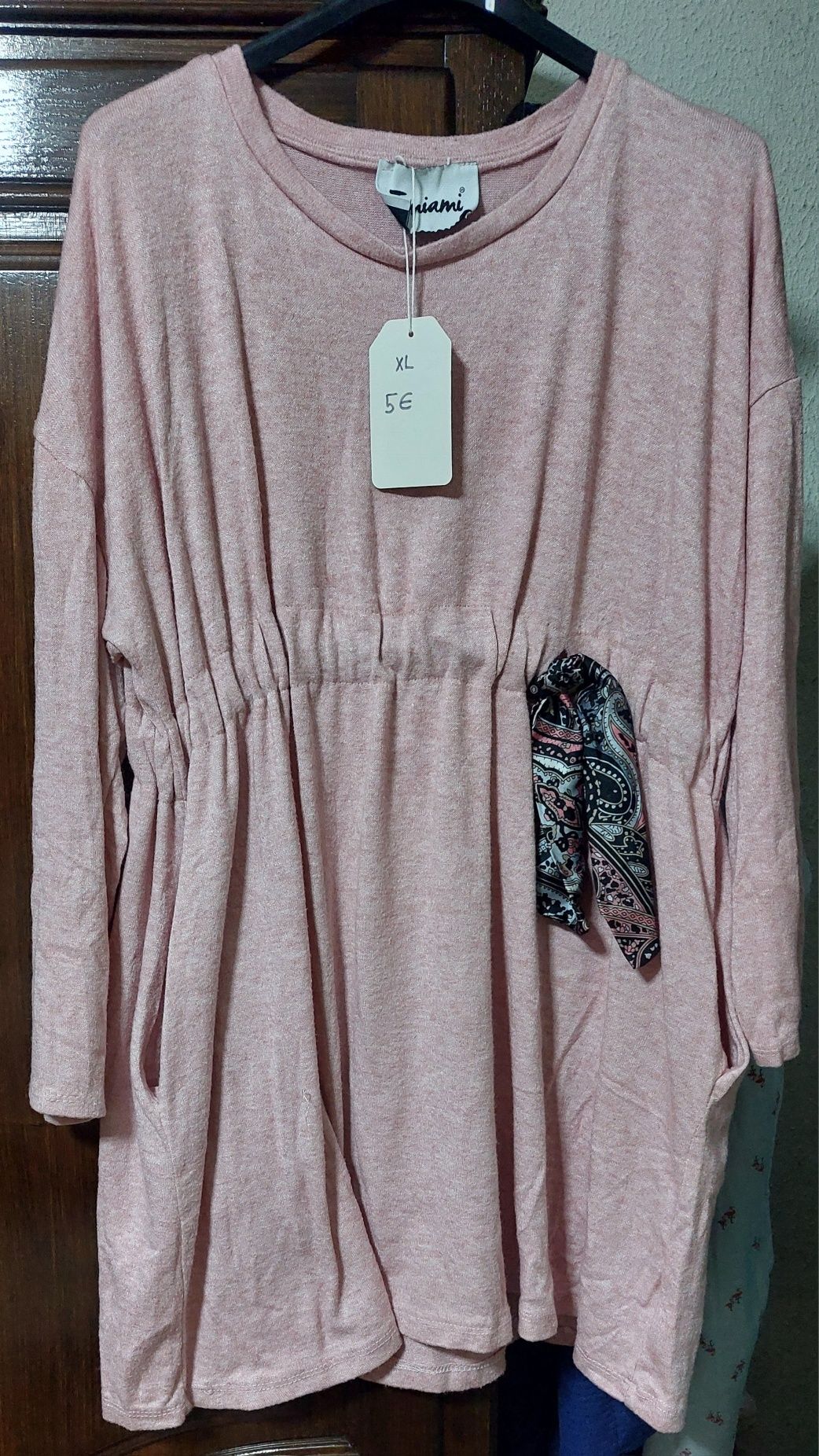 Camisola rosa xl nova