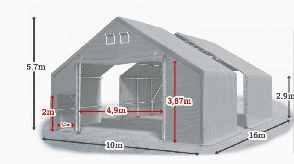 Namiot Magazynowy Całoroczny Hala namiotowa 10x16x3m DAS