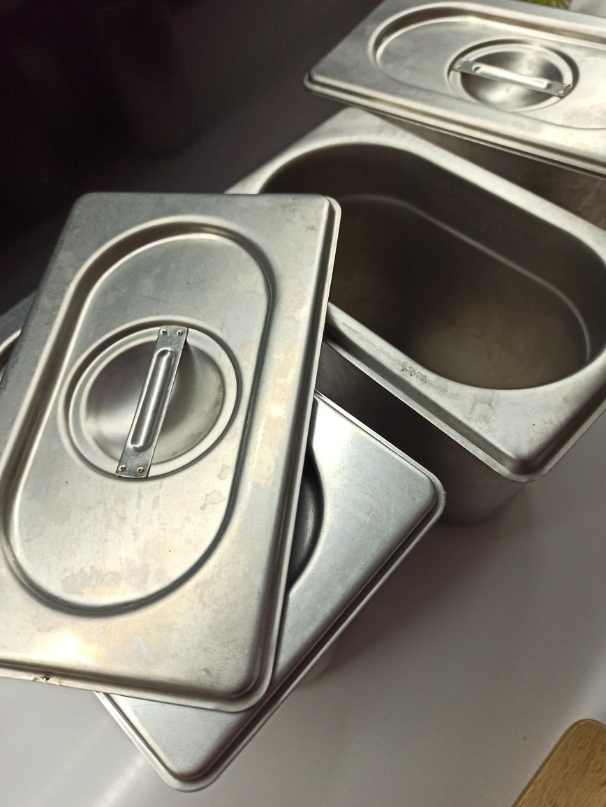 3 Cubas inox cozinha profissional