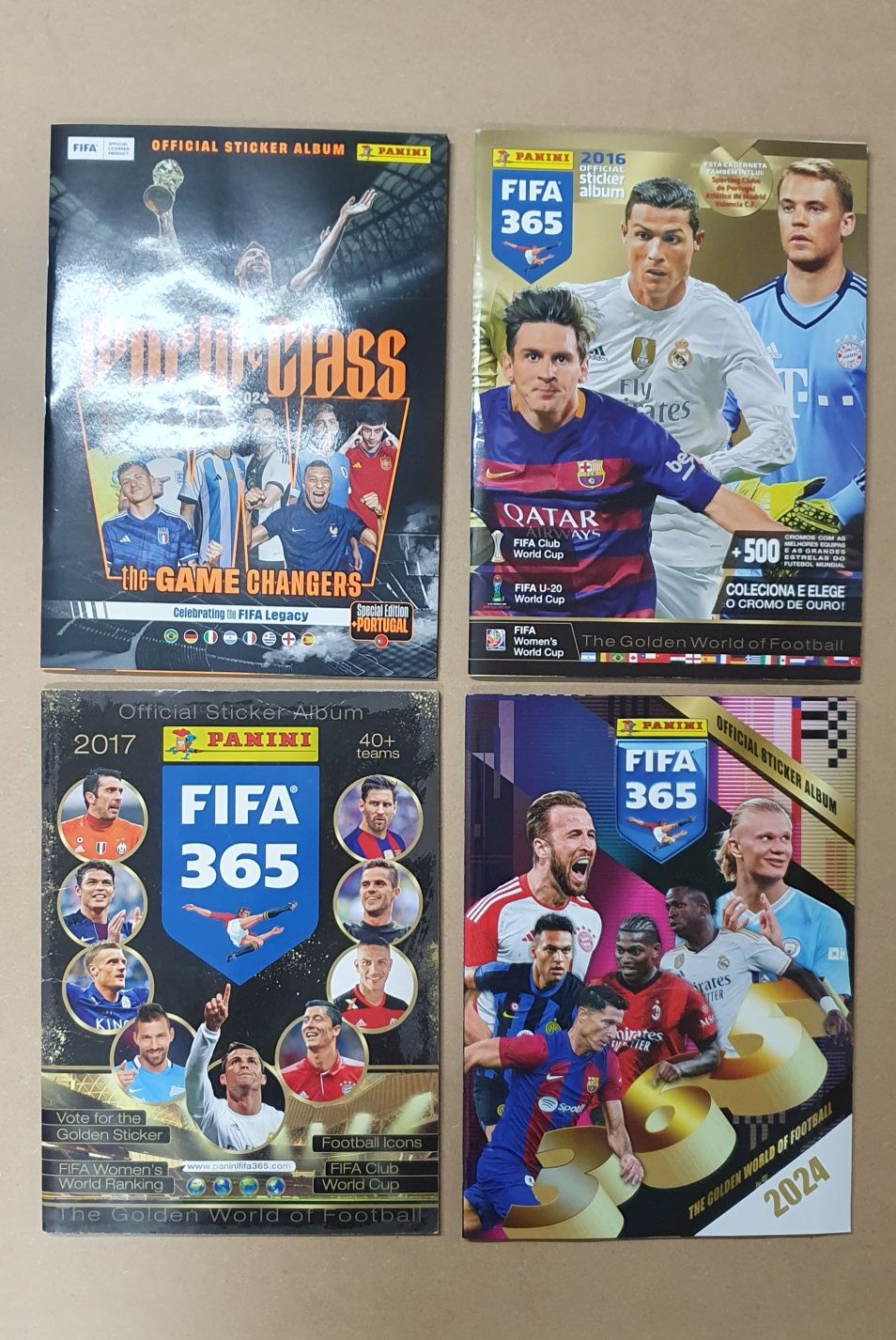 Cadernetas completas panini