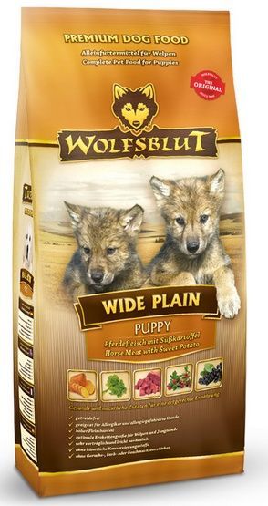Bezzbożowa karma dla szczeniąt od 6 tyg. Wolfsblut Konina i bataty 2kg