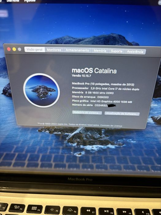 Macbook Pro 13’ 2012 i7