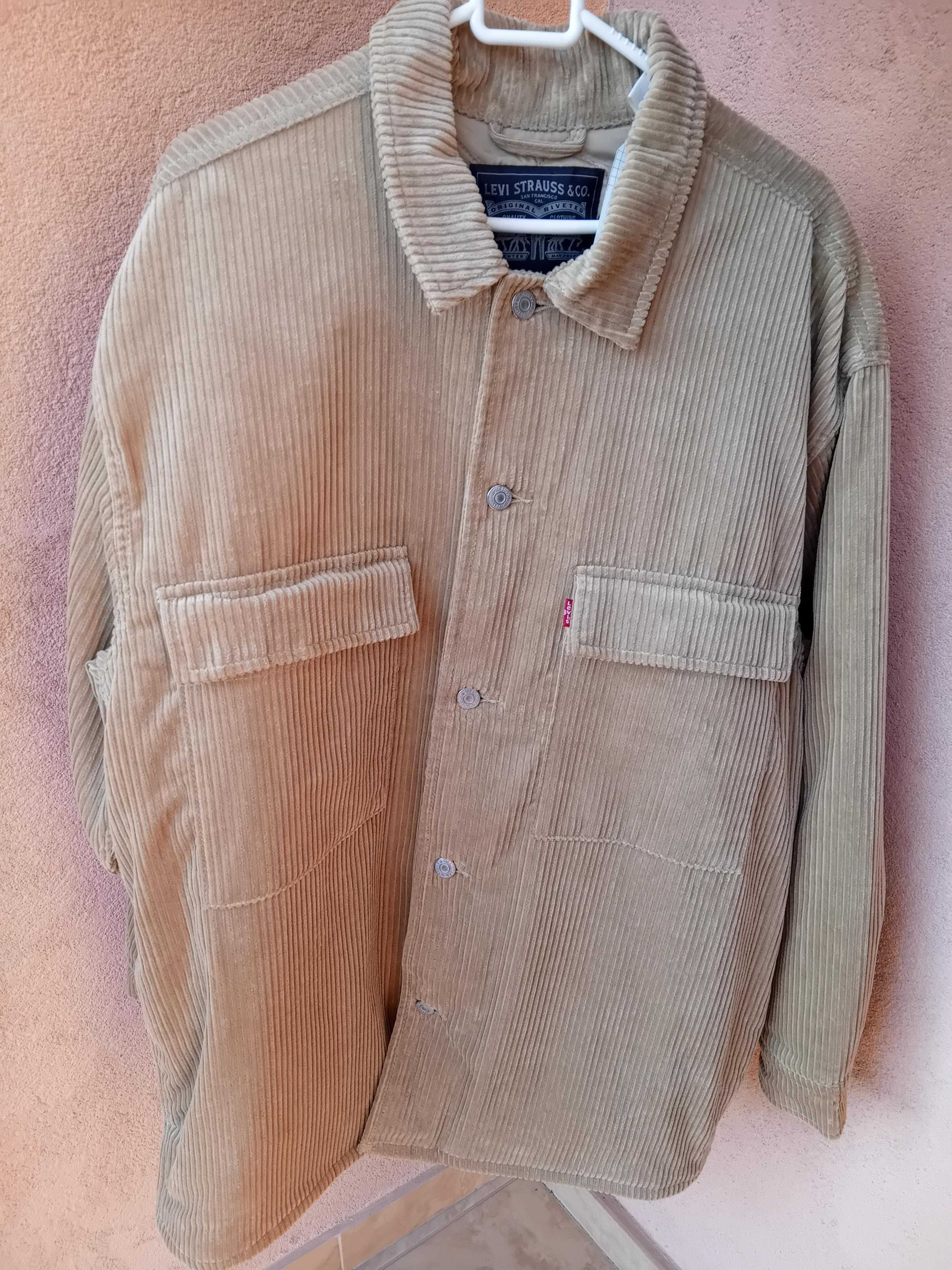 Levi's kurtka męska sztruksowa długa oversize xl jak xxl