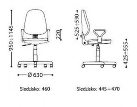 krzesło tapicerowane fotel obrotowy ergonomiczny biurowy młodzieżowy