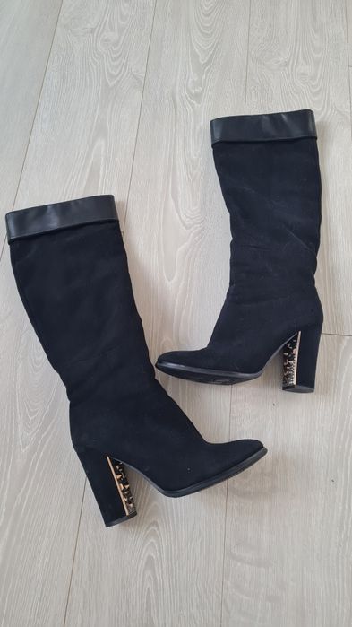 Сапоги зимові натуральний замш і цигейка