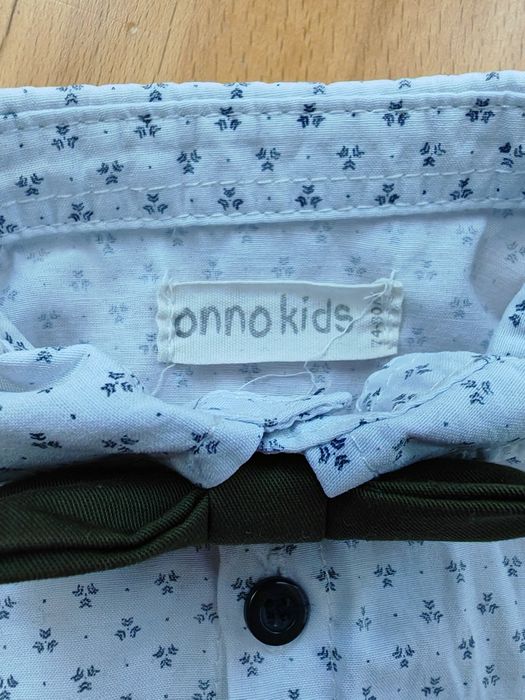 Eleganckie koszulobody z muszką r 74 80