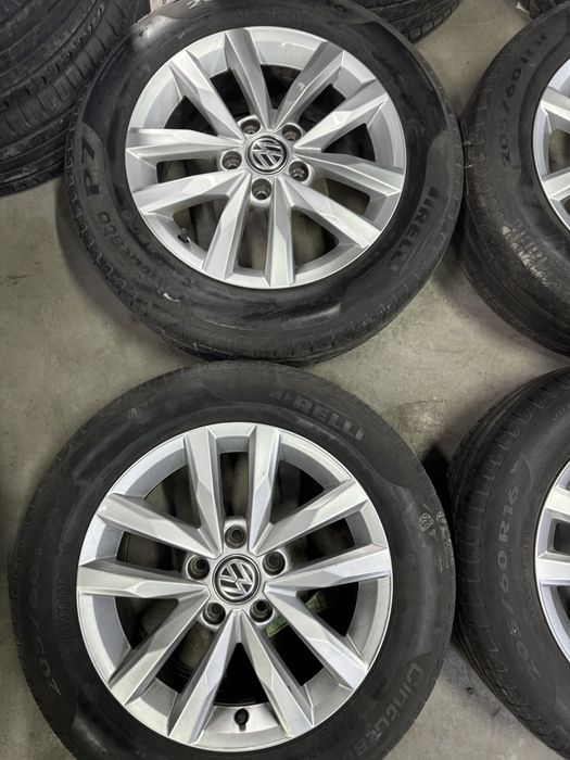 Диски Volkswagen оригінал 6.5j et48 шини 205/60r16 jetta passat golf