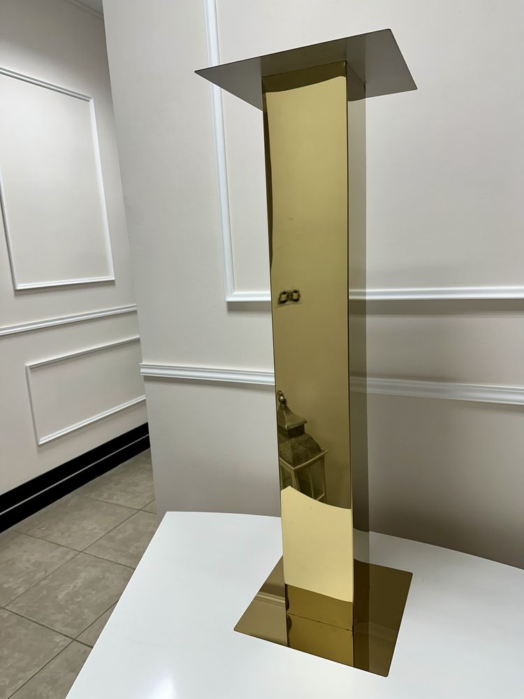 Stojak kwietnik złota kolumna wys 100 cm