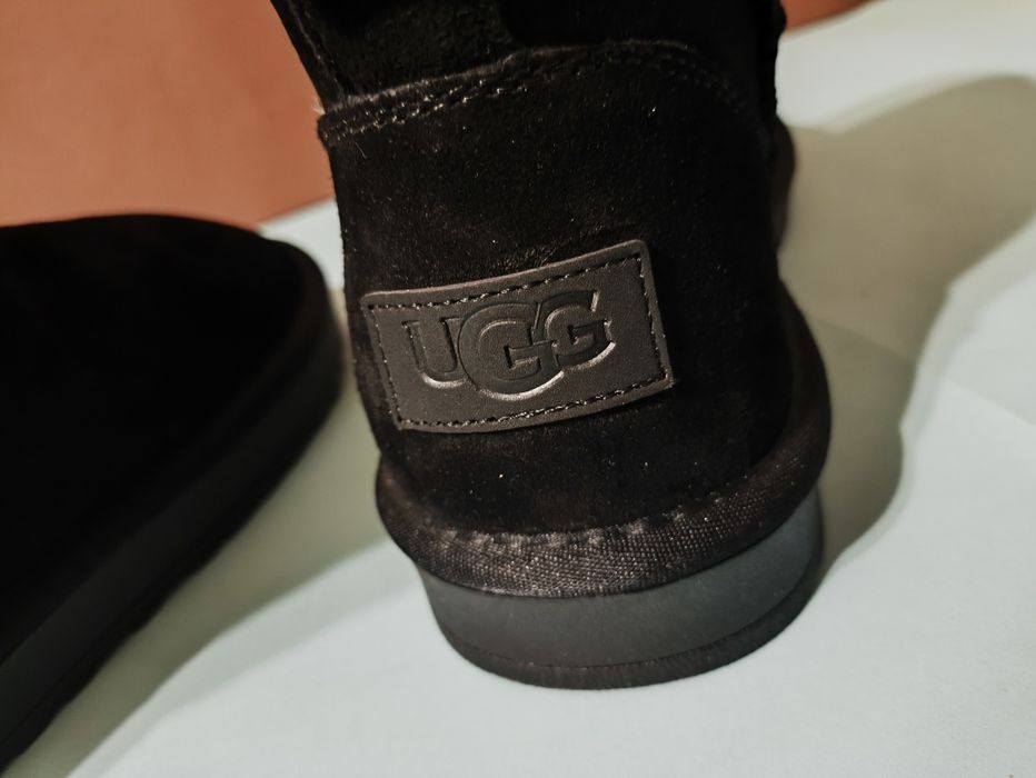 Угги чорні, замшеві 36-41р