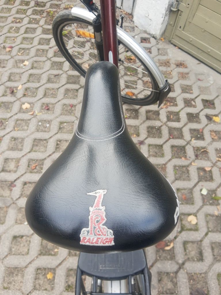 Rower miejski męski Raleigh 9 biegów w piaście i motion duży