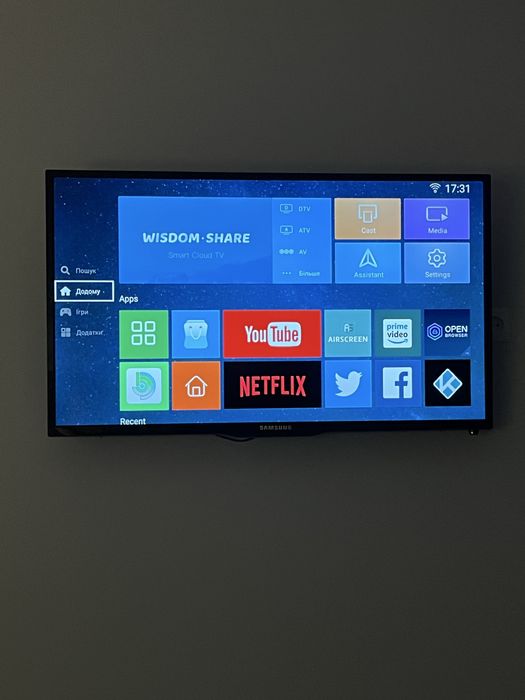 Телевізор samsung, 45 дюймів, смарт тв