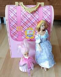 Składany domek walizka z lalkami