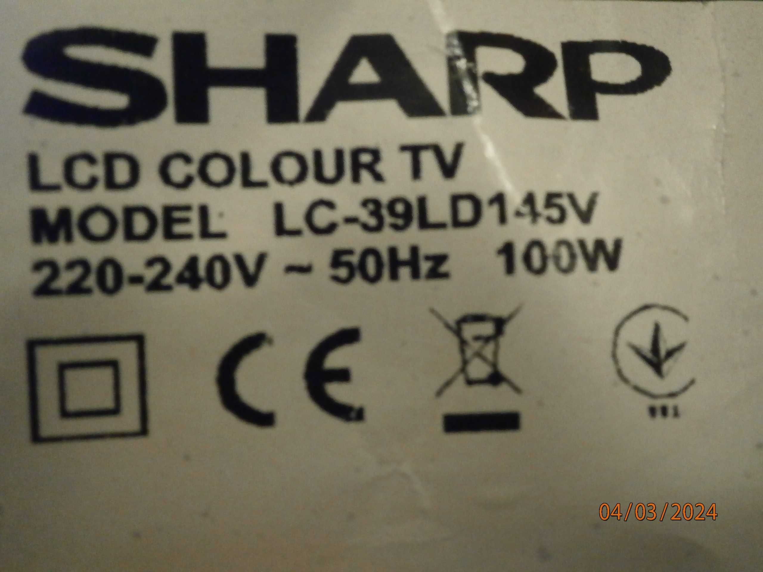 SHARP LC-39LD145V uszkodzony.