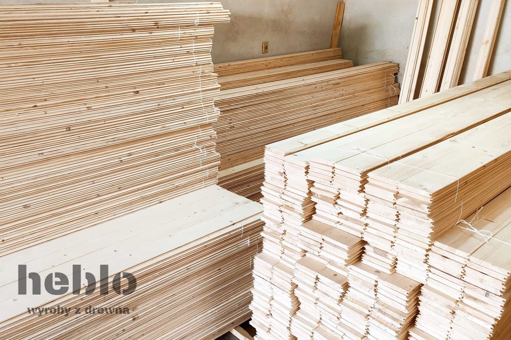 Podbitka świerkowa 12cm x 1,5cm boazeria deska elewacyjna szalówka