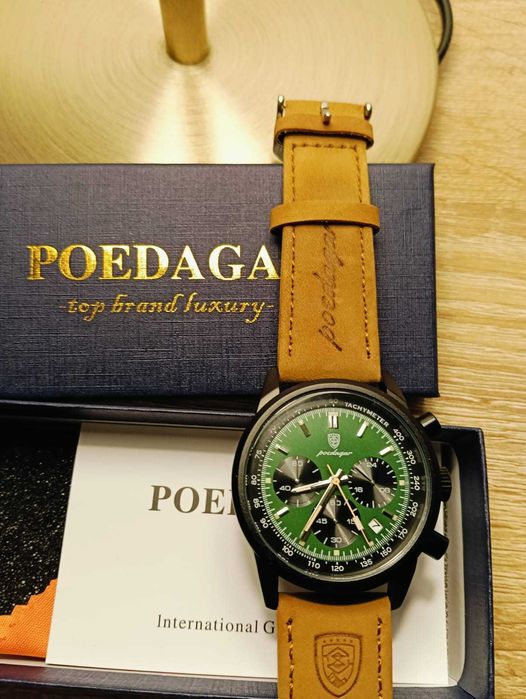Relógio Poedagar Chronograph ref: 921B Novo