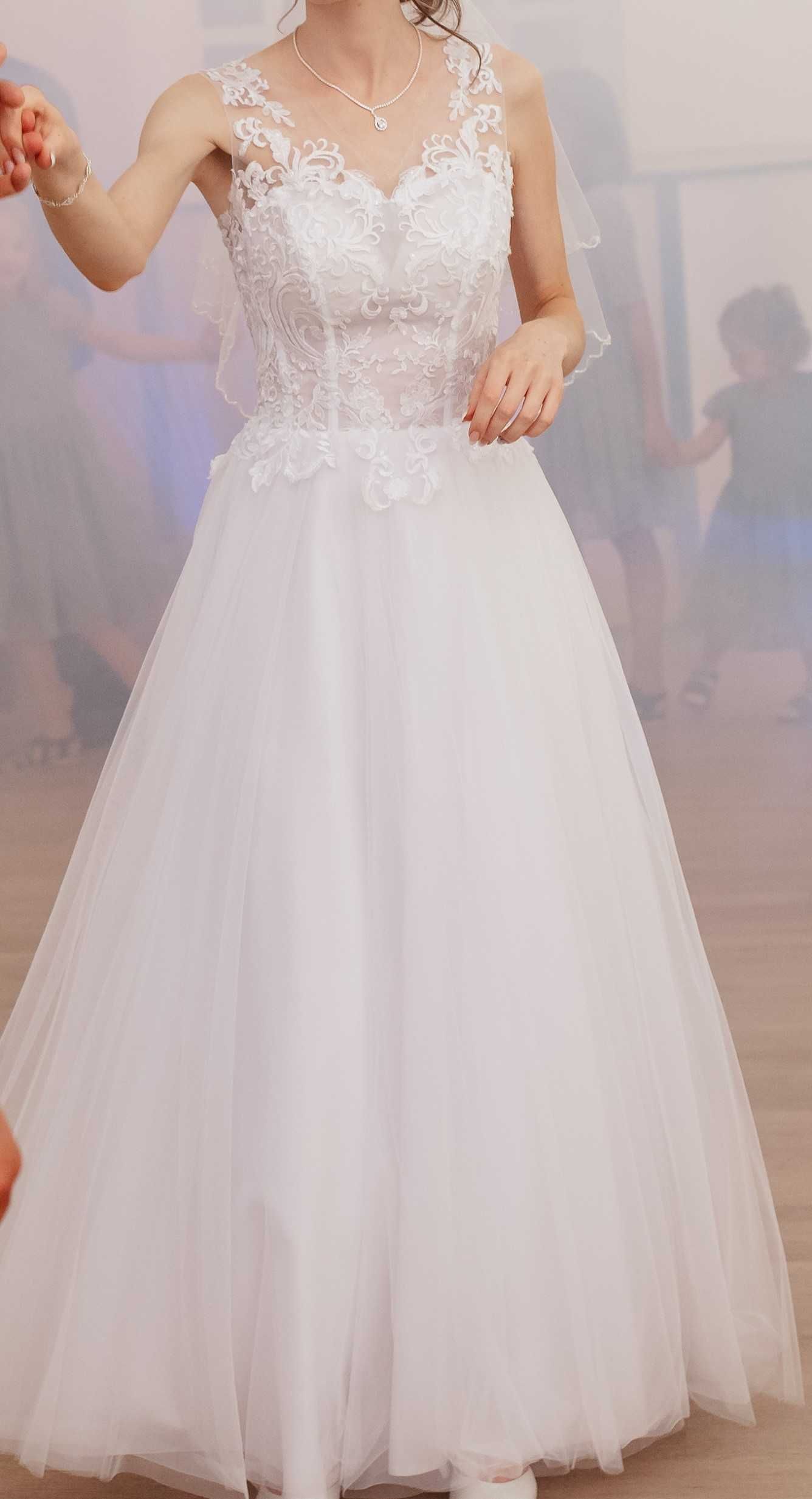 Suknia ślubna biała XS