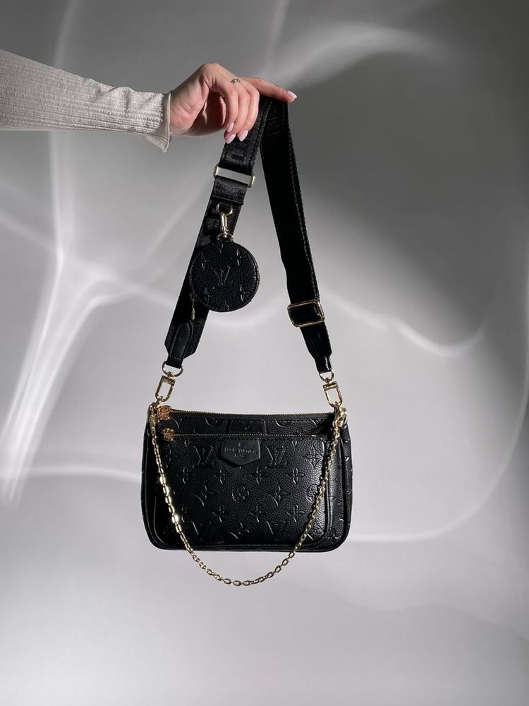 Жіноча сумка кросбоді louis vuitton 3в1 Люкс женская сумка клатч луи
