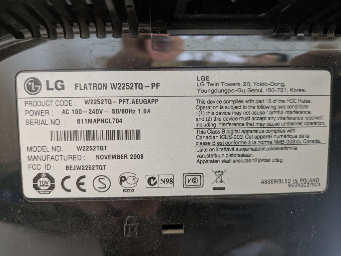 Monitor LG Flatron W22