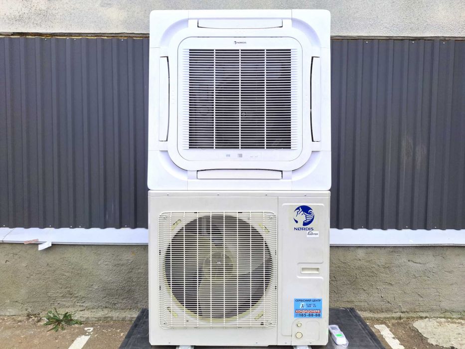 Інверторний касетний кондиціонер на 150 м² NORDIS‼️Монтаж / Гарантія!